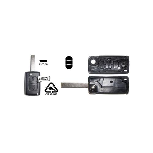 Coque De Cl Avec Cl Rabat Vague Et Option Coffre Pour Citroen 3 Boutons De 09/99  12/13