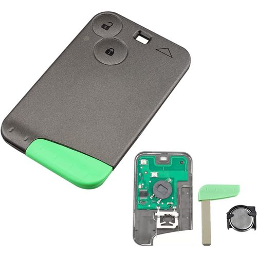 Coque De Cl Tlcommande 2 Boutons Pour Renault Laguna 2 Espace 4 Vel-Satis 2001-2009 433mhz Puce Pcf7947/Id46 Smartcard Cl Carte Vierge Complte Avec lectronique  Programmer