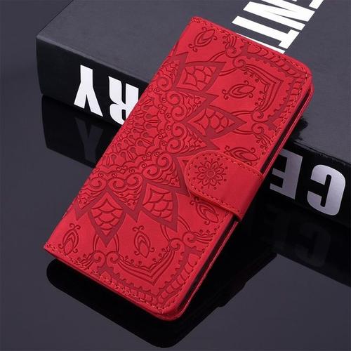 Coque De Protection En Cuir  Motif De Fleurs 3d tui Portefeuille  Rabat Pour Samsung Galaxy A12 A10 A40 A01 A21s A50 A70 A51 A71 A20e A6 A7 A8 A9 2018