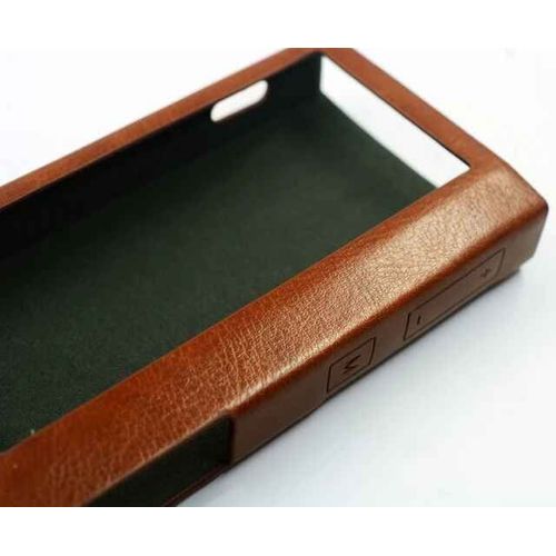 Coque de protection en cuir PU pour lecteur MP3,housse pour appels LOOS QA361 Hifi - Type Brown Top Open