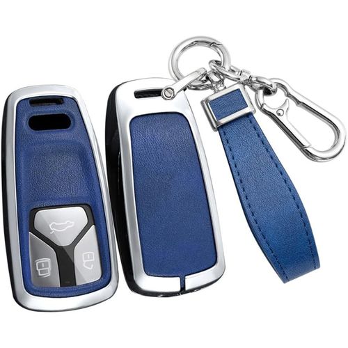 Coque De Protection En Mtal Pour Cl De Voiture-Convient Pour Audi A4 B9 A4l A5 Sq5 Sportback F5 S5 Rs5 A7 C8 A8 Q5 Q7 Sq7 Tt Tts-tui De Protection Pour Cl Tlcommande 3 Boutons.[H636]
