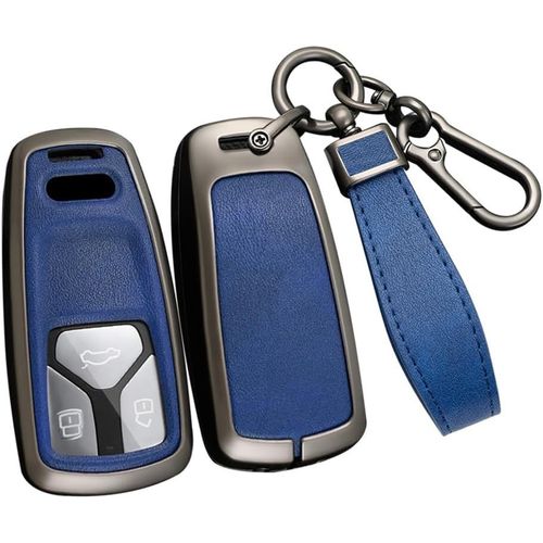 Coque De Protection En Mtal Pour Cl De Voiture-Convient Pour Audi A4 B9 A4l A5 Sq5 Sportback F5 S5 Rs5 A7 C8 A8 Q5 Q7 Sq7 Tt Tts-tui De Protection Pour Cl Tlcommande 3 Boutons.[H638]