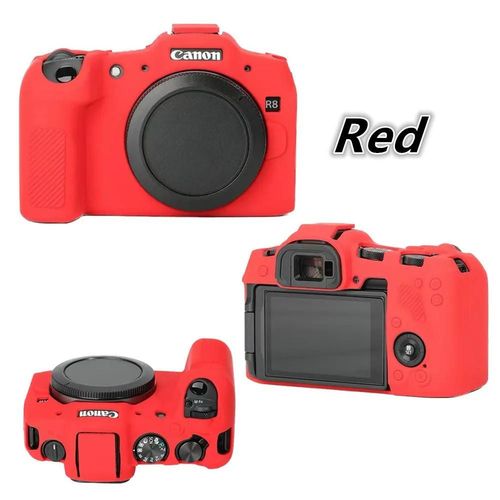 Coque De Protection En Silicone Souple Pour Appareil Photo Reflex Numrique, Sans Miroir, Pour Canon Eos R8 R R7 Rp R5 R6 Mark Ii R6ii, Nouveau-R5 Rouge-R6ii Camouflage