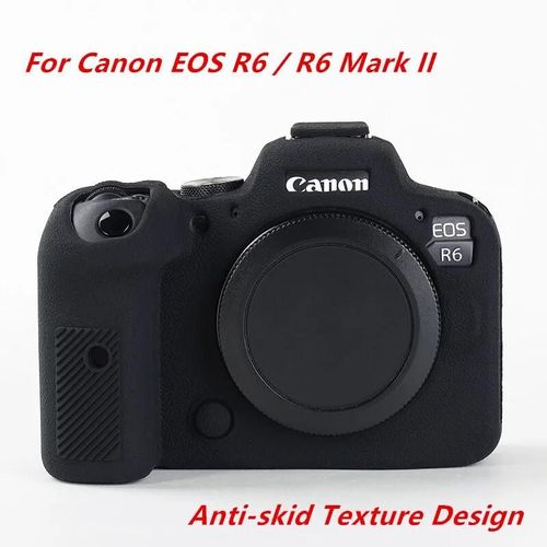 Coque de protection en Silicone souple pour appareil photo reflex numrique, sans miroir, pour Canon EOS R8 R R7 RP R5 R6 Mark II R6II, nouveau-RP Blanc-EOS R6II Noir