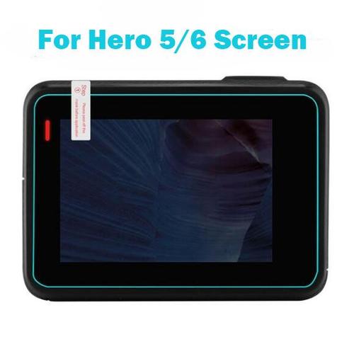 Coque de protection en verre tremp pour GoPro Hero5 6 Go Hero 5 6 Black 4 Session Film de protection d'cran LCD pour objectif de camra
