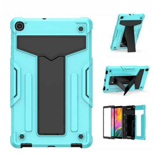 Coque De Support En Forme De T - Vert Menthe Antichoc Et Noir Pour Samsung Galaxy Tab A10.1 (2019) T510 Vert Menthe+Noir