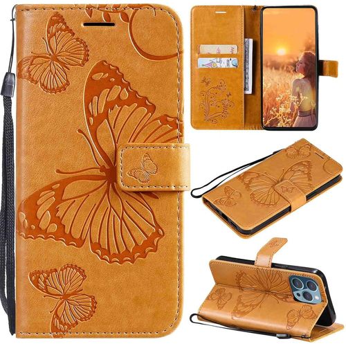 Coque De Tlphone tui Portefeuille Pour Nokia 1.3 Cuir Pu Premium Slim Fit Cover Pour Nokia 1.3 Avec 2 Fentes Pour Cartes Support De Visualisation Horizontal Et Ajustement Exact Jaune