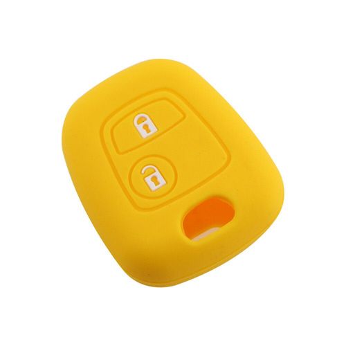 Coque En Silicone  2 Boutons,Pour 107 206 307 207 408,Citron C2 C3 C4 Berlingo Xsara Picasso,Cl Droite Toyota Aygo - Type Yellow