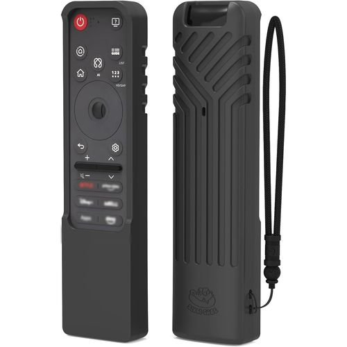 Coque En Silicone Pour Lg Mr25Ga Magic Remote (Srie Oled C5 B5 G5 M5 M5) Rsistant Aux Chocs Et Antidrapant, tui De Protection Sur Mesure Avec Poigne Pour Tlcommande Lg Smart Tv (Noir)