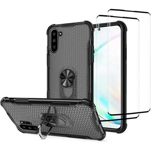 Coque Et Films De Protection - Novago - Samsung Galaxy Note 10 - Gel Souple - Verre Tremp - Anti-Choc
