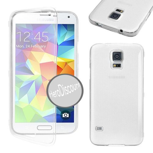 Coque Etui Housse Etui  Rabat Silicone Gel Pour Samsung Galaxy S3 Mini + Film + Stylet Offert ! - Transparent