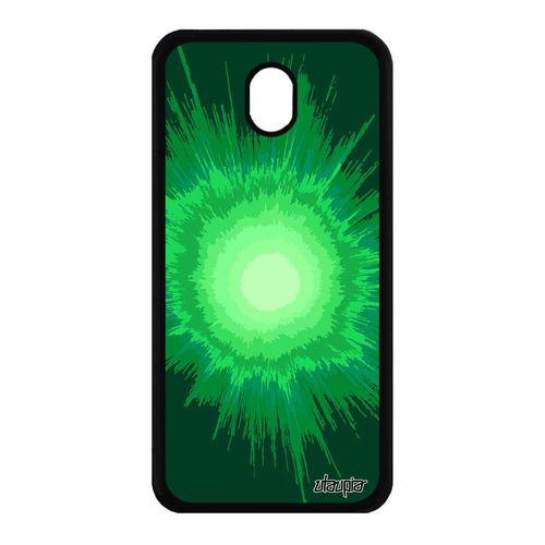 Coque Galaxy J7 2017 Pro Silicone Explosion Texture Soleil Motif Design Smartphone Vert Espace Original Etui Telephone De Samsung