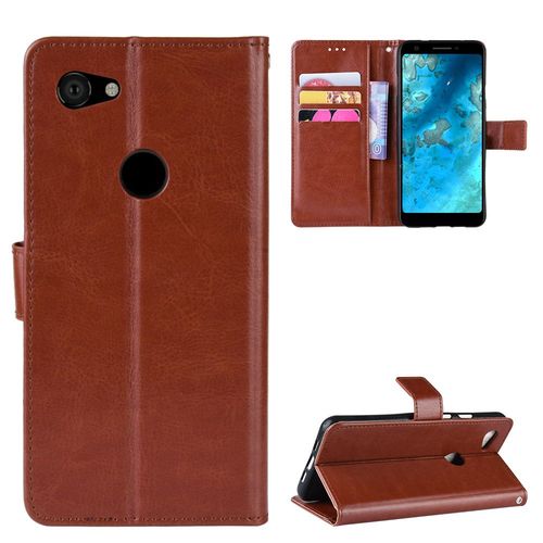 Coque Google Pixel 3a,Etui Pour Google Pixel 3a,Coque En Cuir Pour Google Pixel 3a,Convient A Etui La Google Pixel 3a,Marron