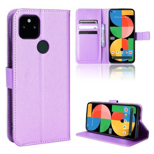 Coque Google Pixel 5a 5g,Etui Pour Google Pixel 5a 5g,Coque En Cuir Pour Google Pixel 5a 5g,Convient A Etui La Google Pixel 5a 5g,Violet