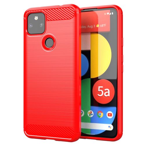 Coque Google Pixel 5a,Etui Pour Google Pixel 5a,Etui En Silicone Pour Google Pixel 5a,Convient A La Coque Google Pixel 5a,Rouge