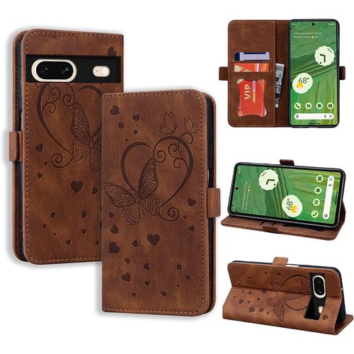 Coque Google Pixel 7 Google Pixel 7 Flip Case En Protecion Pour Google Pixel 7, Brun