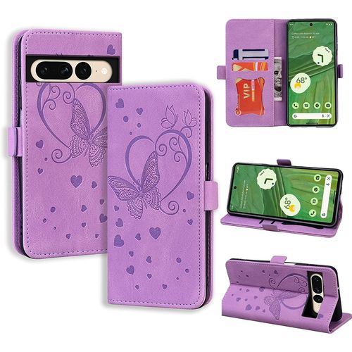 Coque Google Pixel 7 Pro Google Pixel 7 Pro Flip Case En Protecion Pour Google Pixel 7 Pro, Violet