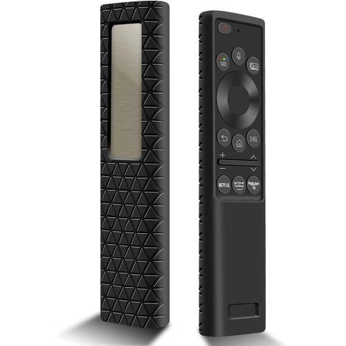 Coque Housse De Silicone Pour Tlcommande Samsung Solaire Bn59-01357B Bn59-01357A Bn59-01357D tui De Protection Pour Telecommande Samsung Smart Tv Qled 2021 Solar Remote (Noir)