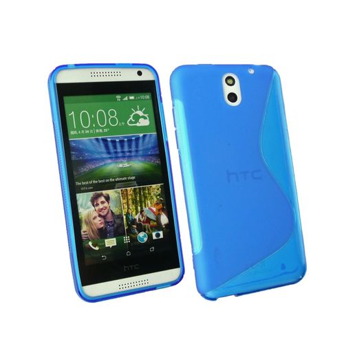 Coque/Housse Htc Desire 610 - Tpu Sline Design Semi Rigide - Bleu