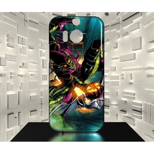 Coque Htc One M8 Bouffon Vert Green Goblin Comics 01