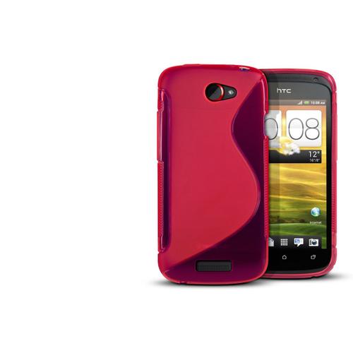 Coque Htc One S Silicone Grip Color-Rose