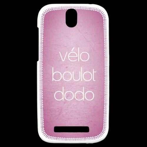 Coque Htc One Sv Vlo Boulot Dodo Rose Zg