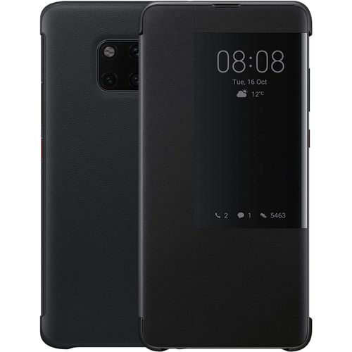 Coque Huawei Mate 20 Pro, Smart View tui  Rabat En Cuir, Mode D'conomie D'nergie Proteccin Integral Mate20 Pro,Noir