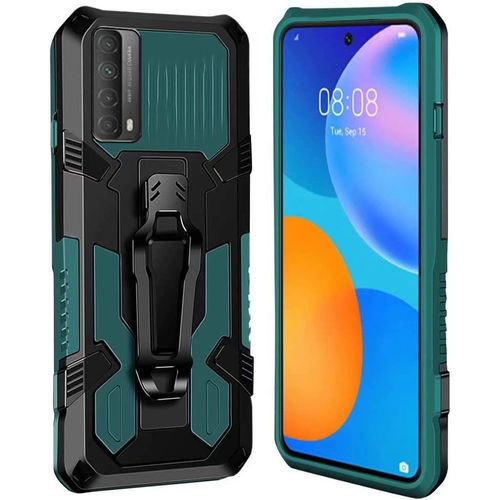 Coque Huawei P Smart 2021 [Serie Armorbox] Robuste Avec Double Couche Coque De Support Pour Huawei P Smart 2021 Housse Vert