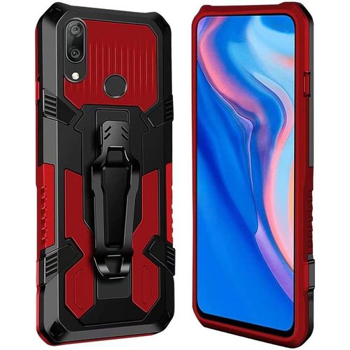 Coque Huawei P Smart Z/Y9 Prime 2019 [Serie Armorbox] Robuste Avec Double Couche Coque De Support Pour Huawei P Smart Z/Y9 Prime 2019 Housse Rouge