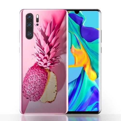 Coque Huawei P30 Pro Pink Ananas / Housse Gel Silicone, Rose / Motif Fun, Collection Fruits