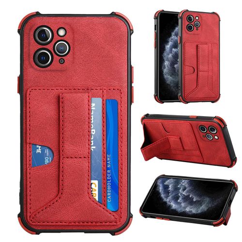 Etui Iphone 11 Pro Max, Coque  Cartes De Rve En Cuir Pu Pour Iphone 11 Pro Max, Adapt  L'tui Pour Tlphone Iphone 11 Pro Max - Rouge
