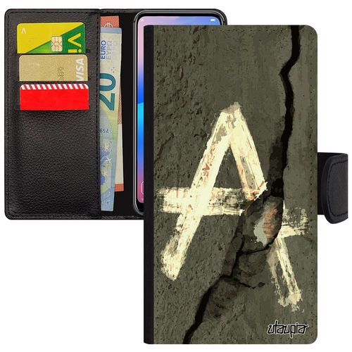 Coque Iphone 11 Pro Max Portefeuille Anarchie Flip Case Expression Urbain Justice Mobile 128 Go Dessin Graffeur Housse Revolte