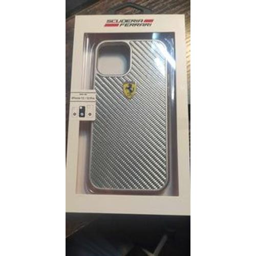 Coque Iphone 12 - 12 Pro - Ferrari - Marque Officiel 