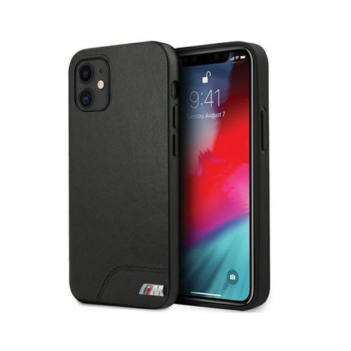 Coque Iphone 12 Mini Bmw Pu Lisse Noir