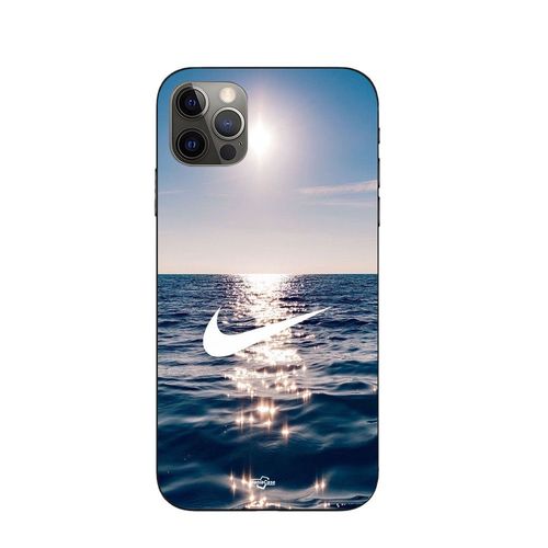 Coque Iphone 12 Pro Nike Logo Blanc Mer Solei
