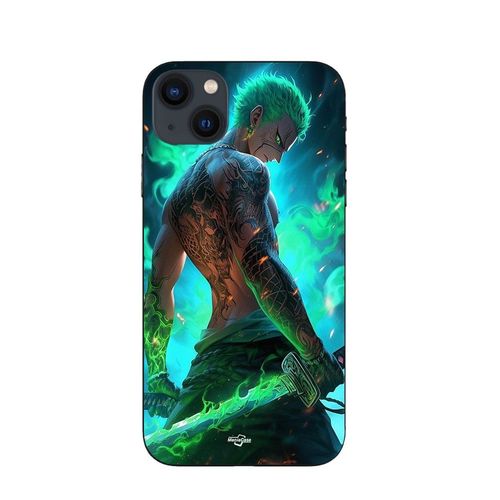Coque Iphone 15 Plus One Piece Zoro 3d Manga Anime Fanart