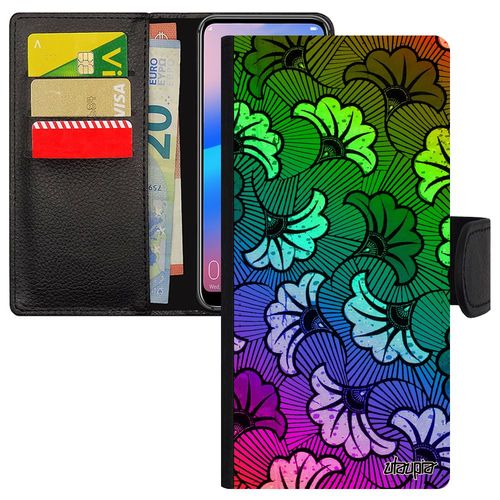 Coque Iphone 15 Pro Max Wax Afrique Color Unique Personnalis  Clapet Tissu Vert Housse Telephone Ethnique Imprim Motif De