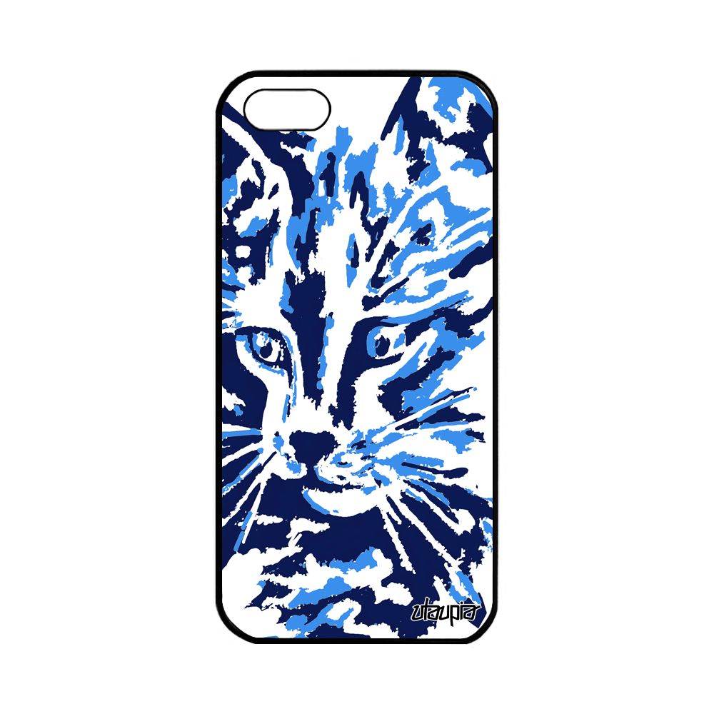 Coque Iphone 5 5s Se Silicone Chat Art Chaton Mignon Image Peinture Felin Apple Iphone 5 Iphone 5s Iphone Se Rakuten