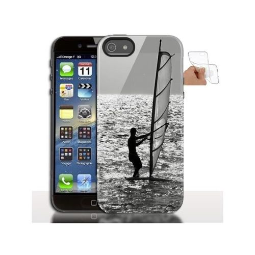 Coque Iphone 5s Planche A Voile - Coque De Tlephone Arriere Apple Iphone 5, 5s, Se - Sport - Nautique