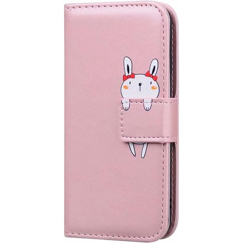 Coque Iphone 6 Plus,Housse Iphone 6s Plus,Etui En Cuir Synthetique Portefeuille Les Dessins Animes Lapin,Ave Fonction Support,Antichoc Tpu,Pour Iphone 6 Plus/6s Plus(5.5