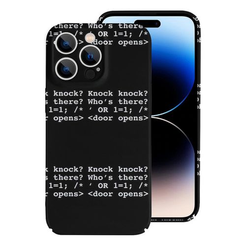 Coque Iphone Samsung Programme De Programmation Graphique Drle D'injection Knock Knock Design Compatibilit Pour tui 18 17 16 15 14 13 12 Plus Pro Max Galaxy S25 S24 S23 S22 Ultra Note 20