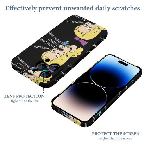 Coque Iphone Samsung Un Ami! Ne Pas Suivre! Bloqu! Se Dsabonner! Compatibilit Pour tui 18 17 16 15 14 13 12 Plus Pro Max Galaxy S25 S24 S23 S22 Ultra Note 20