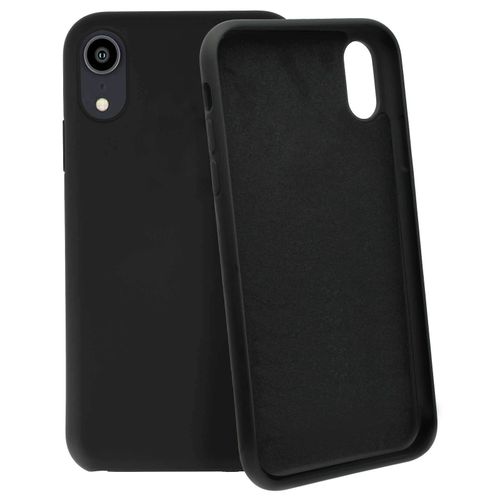 Coque Iphone Xr Silicone Semi-Rigide Mat Finition Soft Touch Noir