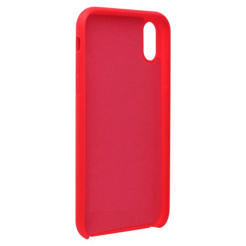 Coque Iphone Xr Silicone Semi-Rigide Mat Finition Soft Touch Rouge