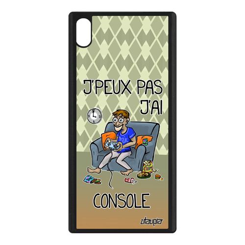 Coque J'peux Pas J'ai Console Sony Xperia Xa1 Ultra Silicone Jeux Video G3223 Vert Drole Jpeux Play Gamer Geek Housse De Protection