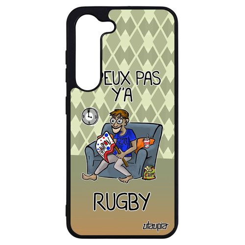 Coque J'peux Pas Y'a Rugby Samsung Galaxy S23+ Plus Silicone Smartphone Humour Etui Supporter Texte Case Vert Drole Motif Bd Jpeux