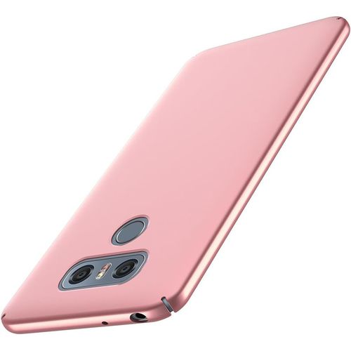 Coque Lg G6 Serie Mat Resilient Conception Ultra Mince Et Absorption Des Chocs Coque Pour Lg G6 Or Rose Lisse