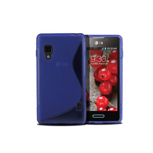Coque Lg Optimus L5-2 - Grip Flex Translucide-Bleu