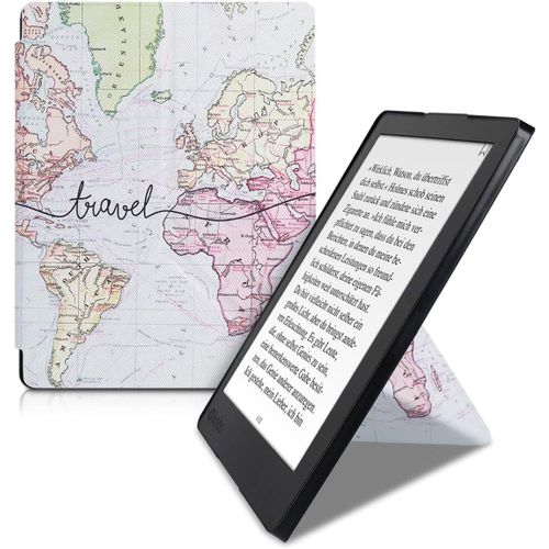 Coque Liseuse Compatible Avec Kobo Aura H2o Edition 2 - Coque tui De Protection  Rabat En Simili Cuir - Noir-Multicolore[Kin6251673]