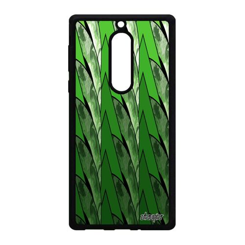 Coque Marbre Nokia 5 En Silicone Color Design Telephone Geometrie Mobile Original Portable Motif Moderne Etui Peinture Vert Texture
